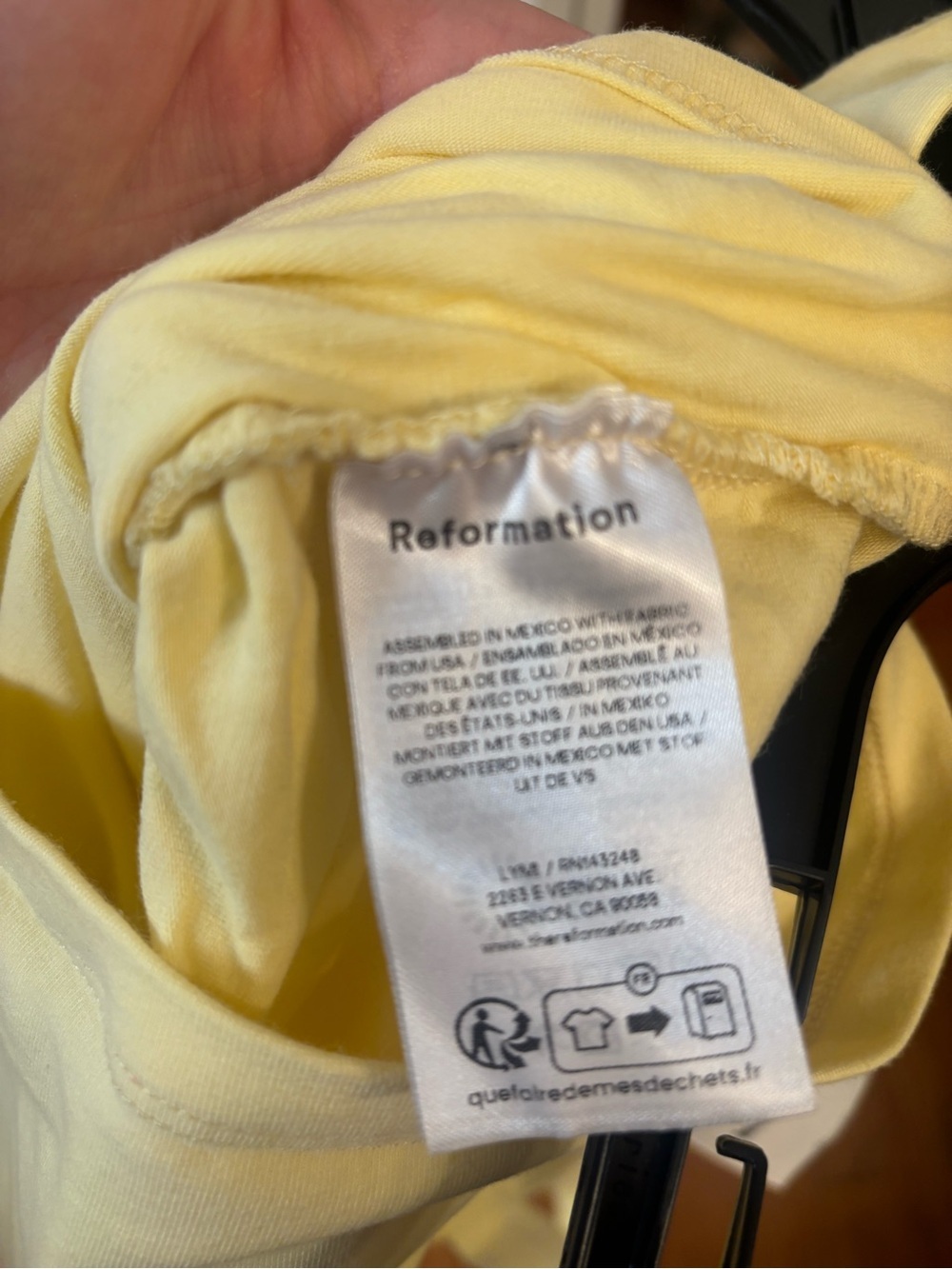 new Reformation Trish layered sweetheart neckline knit tank top in Pineapple - Picture 4 of 11
